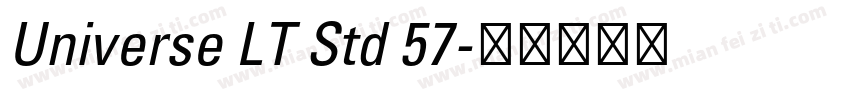 Universe LT Std 57字体转换